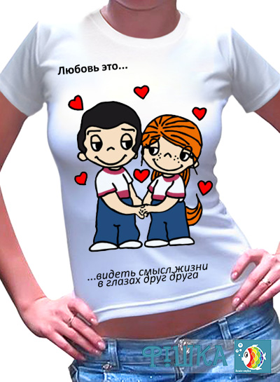 Женская футболка Love 5
